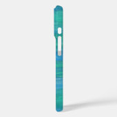 Coques Case-Mate iPhone Terre Mère Abstrait en Bleu (Verso / Gauche)