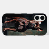 Coques Case-Mate iPhone Terrier américain (Verso (horizontal))