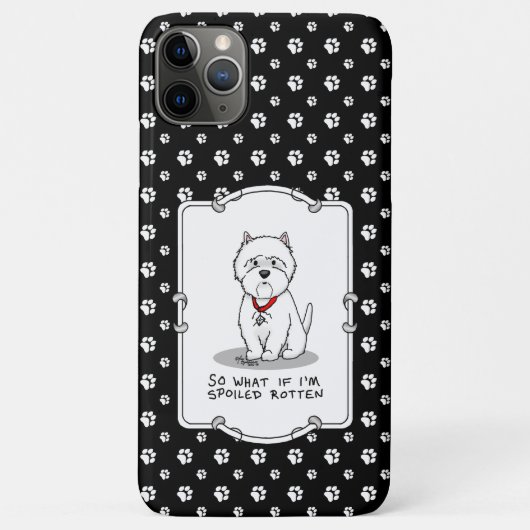 Coques Case-Mate iPhone Terrier blanc de l'Ouest de l'Ouest de l'Ouest de (Dos)
