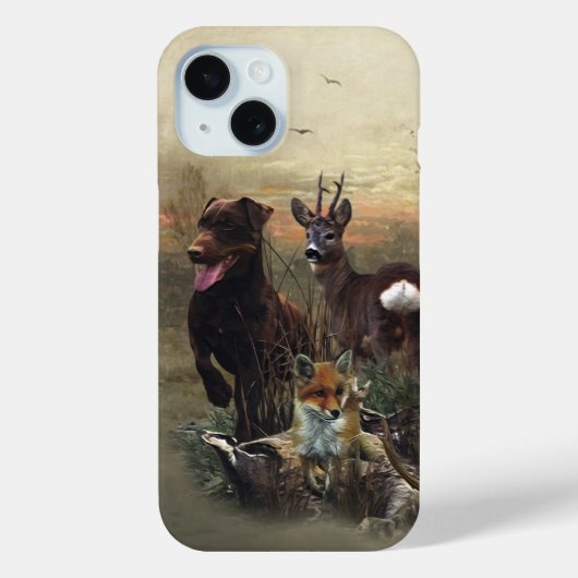 Coques Case-Mate iPhone Terrier de chasse allemand, Jagdterrier (Verso)