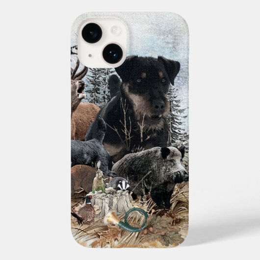 Coques Case-Mate iPhone Terrier de chasse allemand, Jagdterrier (Verso)