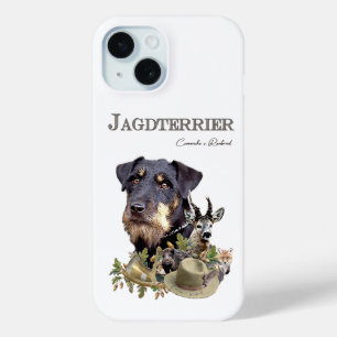 Coque Pour iPhone 15 Terrier de chasse allemand, Jagdterrier