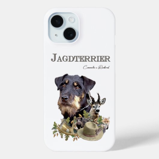Coques Case-Mate iPhone Terrier de chasse allemand, Jagdterrier (Verso)
