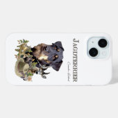 Coques Case-Mate iPhone Terrier de chasse allemand, Jagdterrier (Verso (horizontal))
