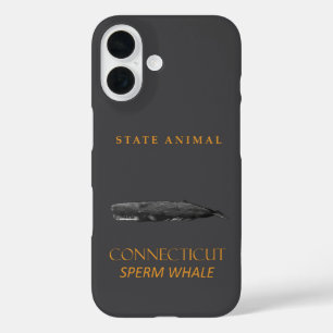 Coques iPhone 16 Territoire du Connecticut Animal Physeter macrocep
