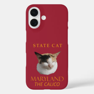 Coques iPhone 16 Territoire du Maryland Chat Le Calicot