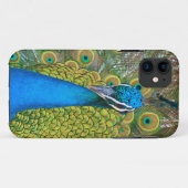 Coques Case-Mate iPhone Tête bleue Peacock avec et des plumes de queue col (Dos (Horizontal))