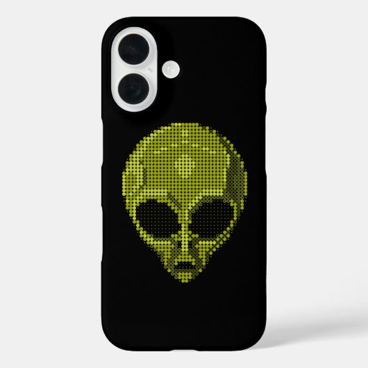 Coques Case-Mate iPhone Tête d'alien vert (Verso)