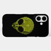 Coques Case-Mate iPhone Tête d'alien vert (Verso (horizontal))