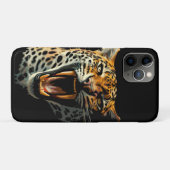 Coques Case-Mate iPhone Tête d'attaque du léopard (Dos (Horizontal))
