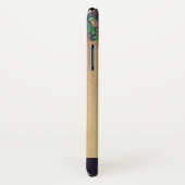 Coques Case-Mate iPhone Tête de cerf avec Antlers sur des plateaux en bois (Dos/Droite)