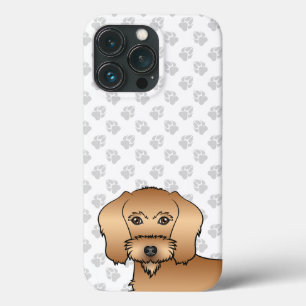 Case-Mate iPhone Case Tête de Dachshund à poil dur blé avec pattes