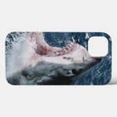 Coques Case-Mate iPhone Tête de grand requin blanc (Verso (horizontal))