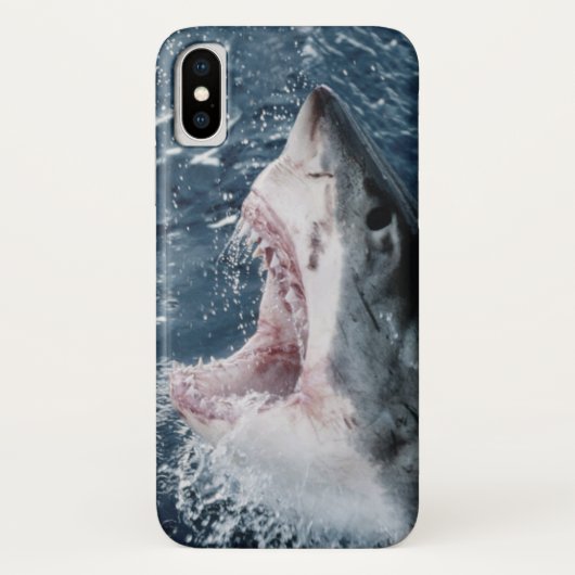 Coques Case-Mate iPhone Tête de grand requin blanc (Dos)