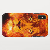 Coques Case-Mate iPhone Tête de Lion Flamboyant (Dos (Horizontal))
