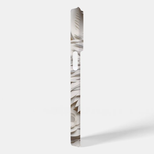 Coques Case-Mate iPhone Tête de loup blanc 3D (Verso / Droite)