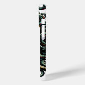 Coques Case-Mate iPhone Tête de Méduse verte contemplative pleine de serpe (Verso / Gauche)