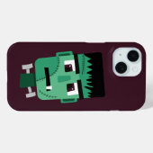 Coques Case-Mate iPhone Tête de monstre de Frankenstein (Verso (horizontal))