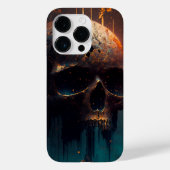 Coques Case-Mate iPhone Tête de mort à fond apocalyptique (Verso)