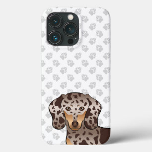 Case-Mate iPhone Case Tête de teckel à poil court chocolat et panaché de