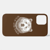 Coques Case-Mate iPhone Tête D'Ours, Sauvage Et Libre, Illustration Dessin (Verso (horizontal))