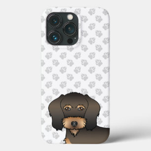 Case-Mate iPhone Case Tête et pattes de chien teckel à poil dur sanglier