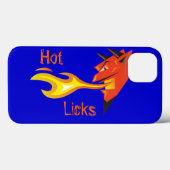 Coques Case-Mate iPhone Tête-Hot Licks du diable de feu (Verso (horizontal))