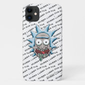 Coques Case-Mate iPhone Tête Pixelette Rick Drooling (Dos)