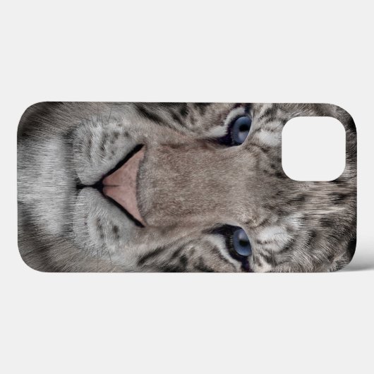 Coques Case-Mate iPhone tête_tiger_blanc (Verso (horizontal))