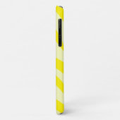 Coques Case-Mate iPhone Tête Zebra sur l'impression jaune nom personnalisé (Dos/Gauche)