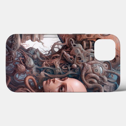 Coques Case-Mate iPhone Têtes biomécaniques Surreal Sci-Fi Art (Verso (horizontal))