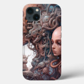 Coques Case-Mate iPhone Têtes biomécaniques Surreal Sci-Fi Art (Verso)