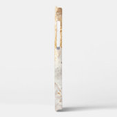 Coques Case-Mate iPhone Tex Arrière - plan Peint Moderne Blanc Et Or (Verso / Gauche)