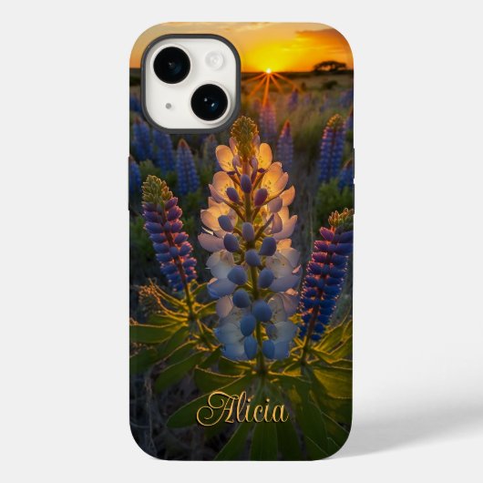 Coques Case-Mate iPhone Texas Bluebonnet Sunset (Verso)