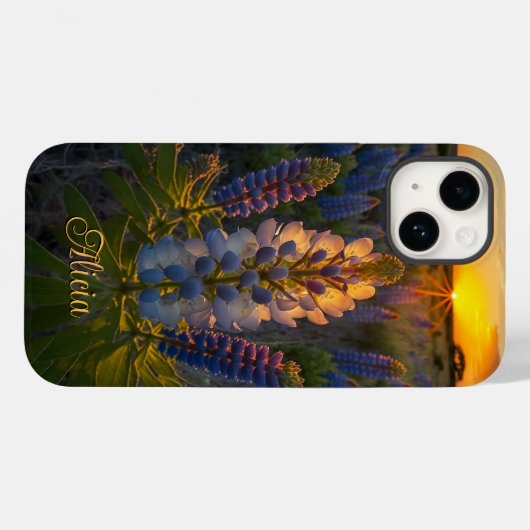 Coques Case-Mate iPhone Texas Bluebonnet Sunset (Verso (horizontal))