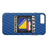 Coques Case-Mate iPhone Texas Bosniaque Américain (Dos (Horizontal))