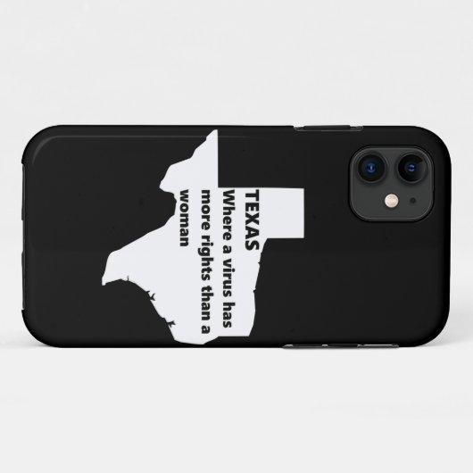 Coques Case-Mate iPhone texas droits des femmes covid blanc (Dos (Horizontal))