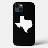 Coques Case-Mate iPhone Texas en blanc et noir (Verso)