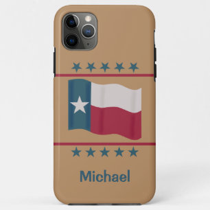 Case-Mate iPhone Case Texas Lone Star Nom du drapeau Personnalisé Rouge