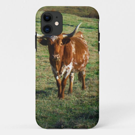 Coques Case-Mate iPhone Texas Longhorn Cattle Cow Photo Russe (Dos)