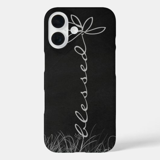 Coques Case-Mate iPhone Texte béni marguerite sur tableau noir (Verso)
