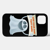 Coques Case-Mate iPhone Texte d'attente du fantôme (Verso (horizontal))