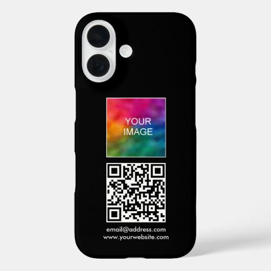 Coques Case-Mate iPhone Texte de code QR personnalisé Téléchargez votre pr (Verso)