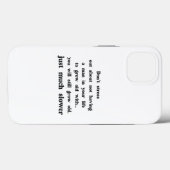 Coques Case-Mate iPhone Texte drôle sur les femmes et les hommes. (Verso (horizontal))