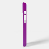 Coques Case-Mate iPhone Texte monogramme modifiable moderne & Ombre violet (Verso / Gauche)