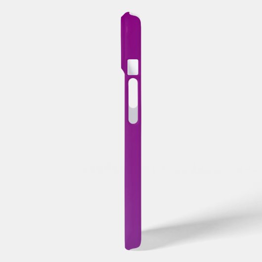 Coques Case-Mate iPhone Texte monogramme modifiable moderne & Ombre violet (Verso / Gauche)