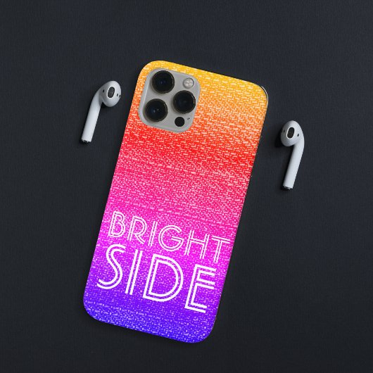 Coques Case-Mate iPhone Texte motivationnel Rainbow Ombre des années 80