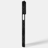 Coques Case-Mate iPhone Texte noir brillant moderne personnalisable (Verso / Droite)