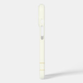 Coques Case-Mate iPhone Texte personnalisable élégant simple | Or blanc ca (Verso / Gauche)