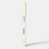 Coques Case-Mate iPhone Texte personnalisable élégant simple | Or blanc ca (Verso / Droite)